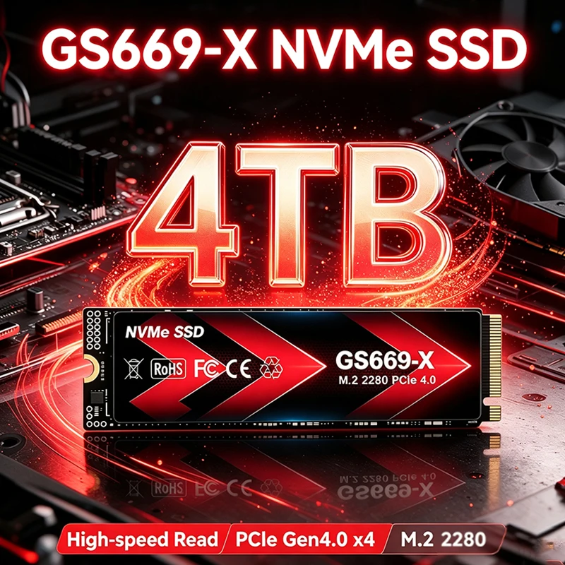 M.2 Nvme 4Tb Pcie 4.0 Ssd - Yeni, Orijinal GS669-X NVMe SSD M.2
